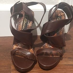 Brown delicioso high heels